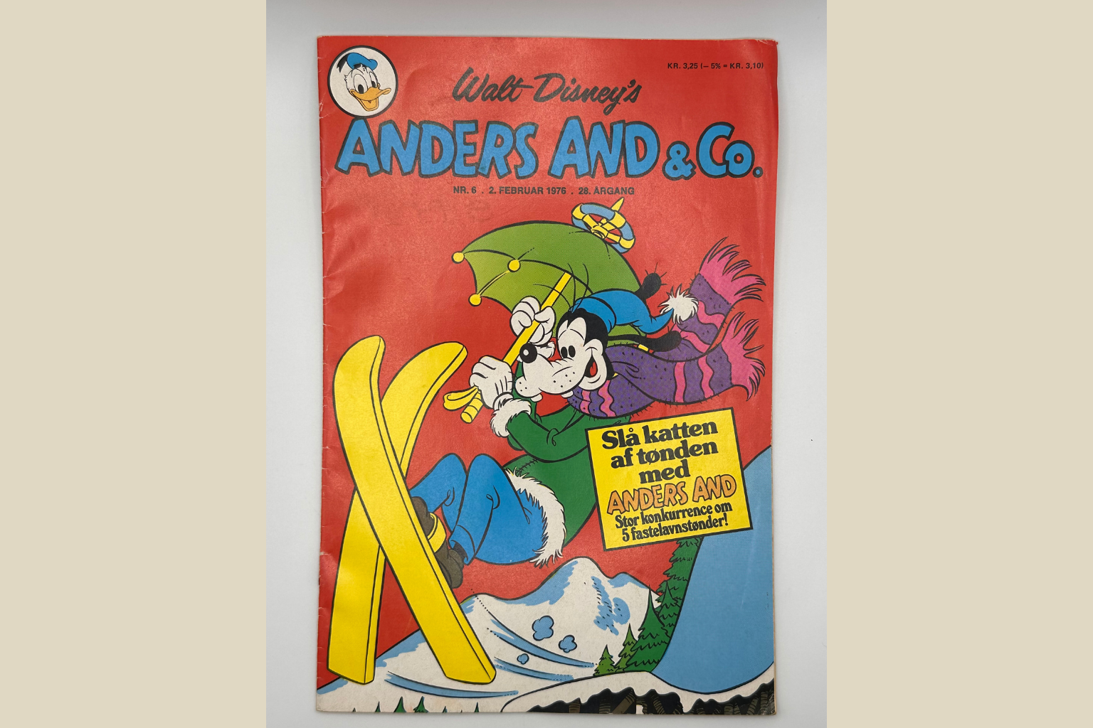 🦆 Anders And & Co. Nr. 6 - 1976 Vintage Disney 🎿