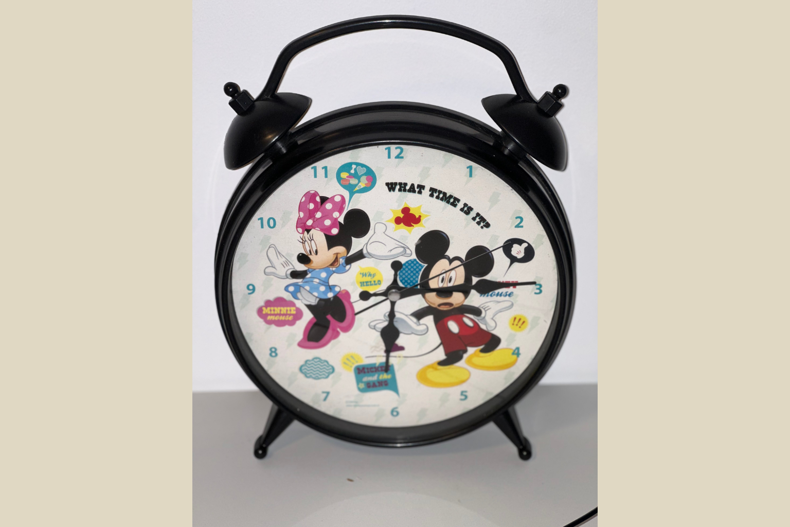 Vintage Disney Vækkeur - Mickey & Minnie Mouse