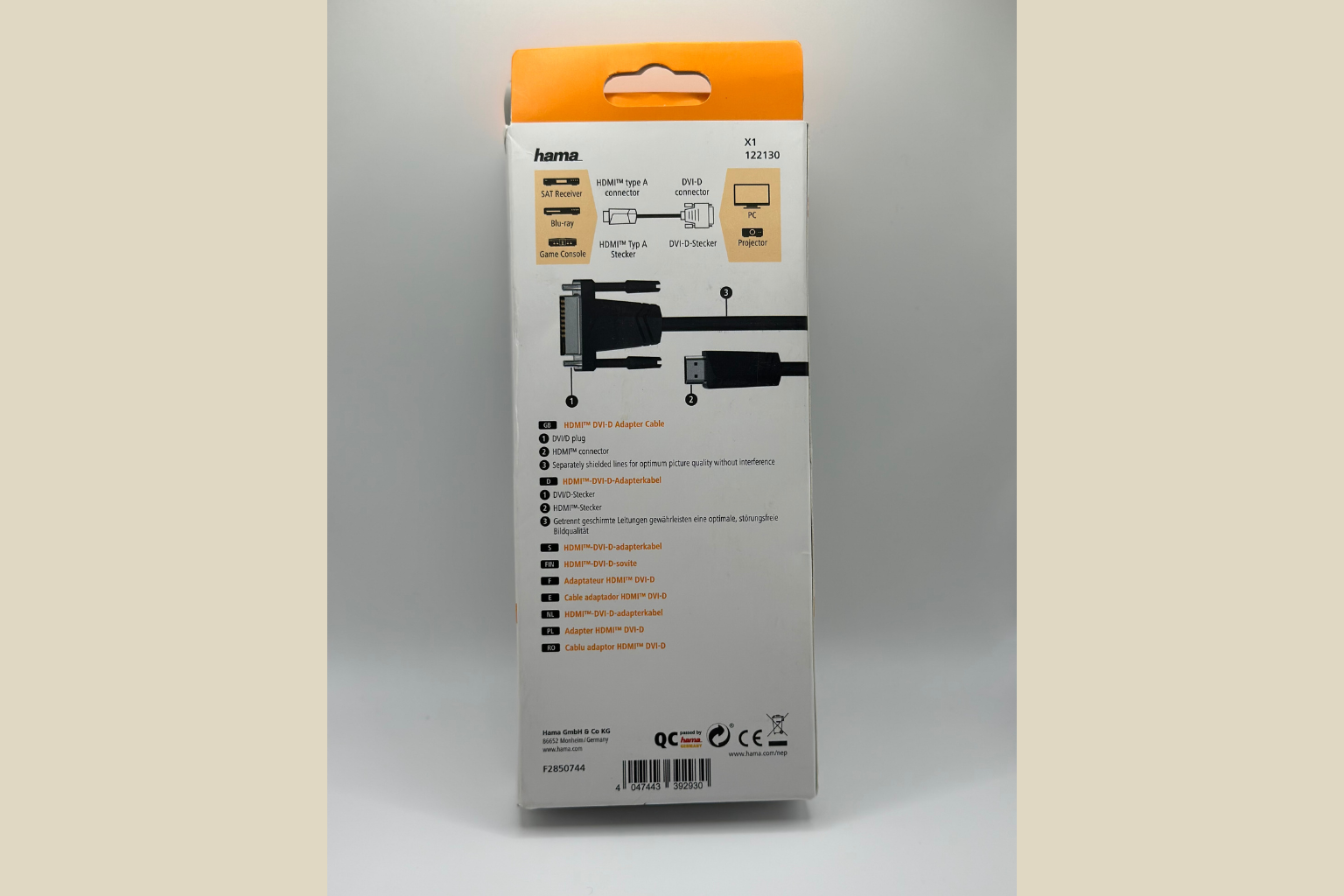 Hama HDMI til DVI-D Adapterkabel - 1,5m Video Kabel