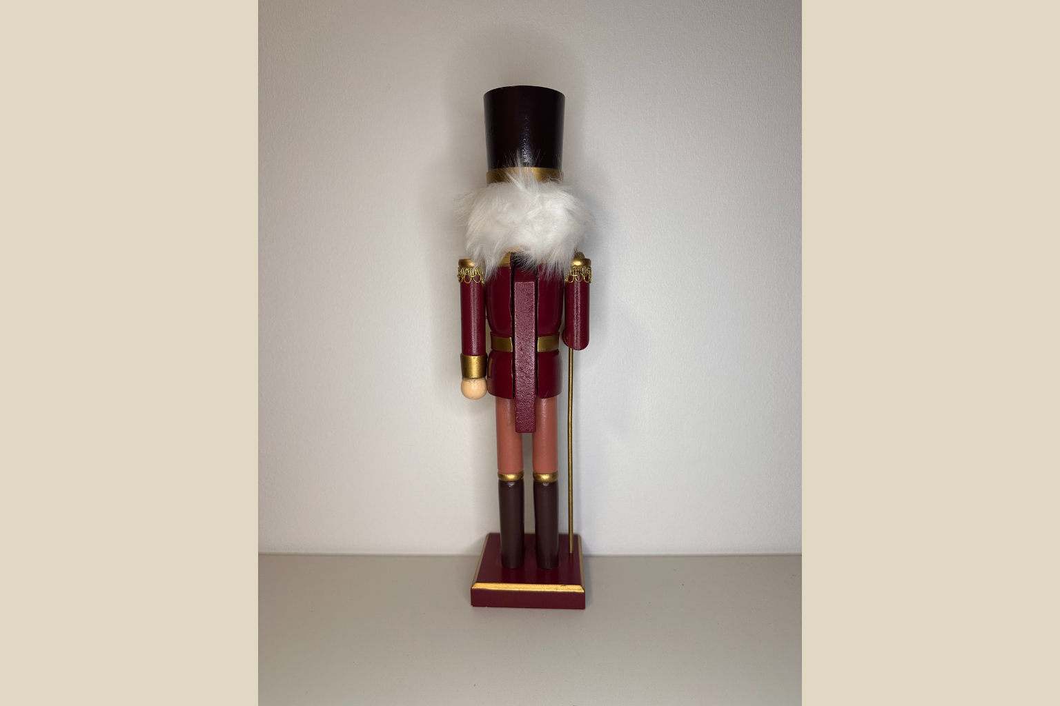 Klassisk Nøddeknækker Soldat - Rød/Guld Juledekoration (Genbrugt)
