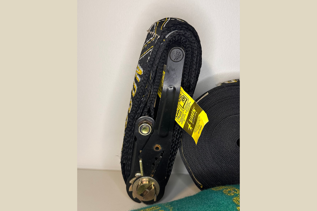 Gibbon Slackline Sæt med Ratsche og Træbeskyttelse (Genbrugt)