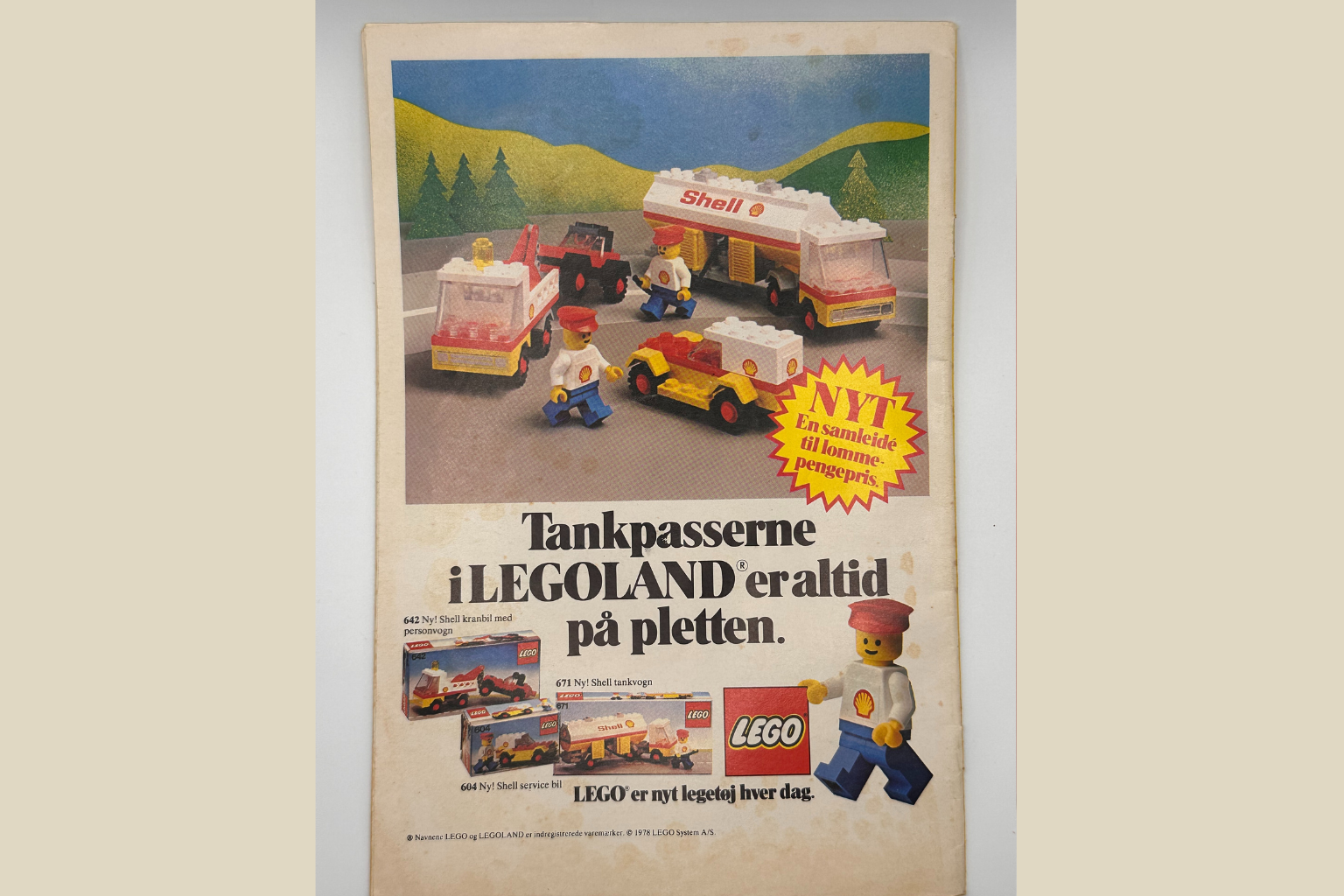 Vintage Reklamer Sæt - Anders And & LEGO