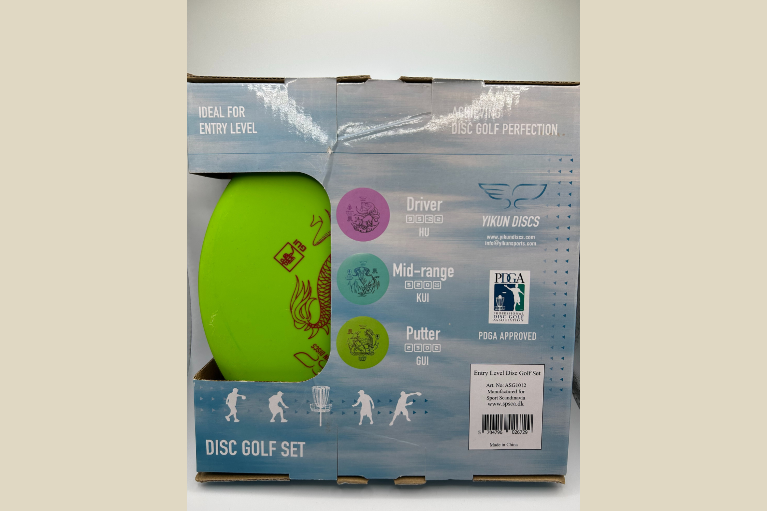 Disc Golf Sæt - Begynder Sæt med Driver, Mid-range og Putter (3 Discs)