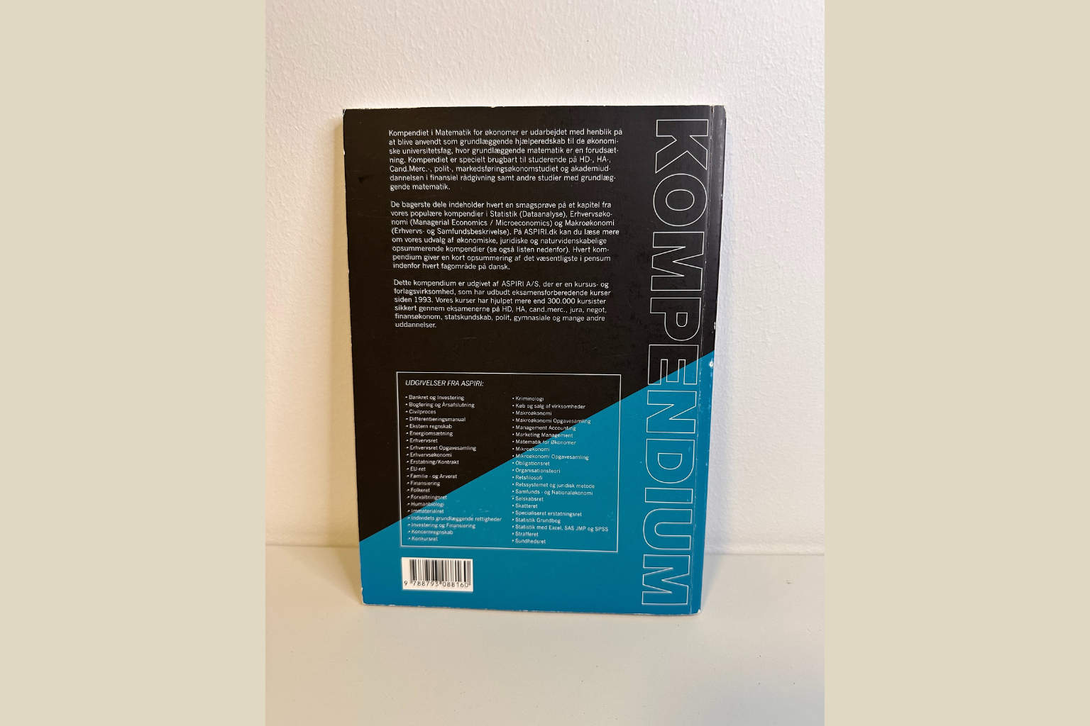 Matematik for Økonomer - Kompendium 4. Udgave ASPIRI (Genbrugt)