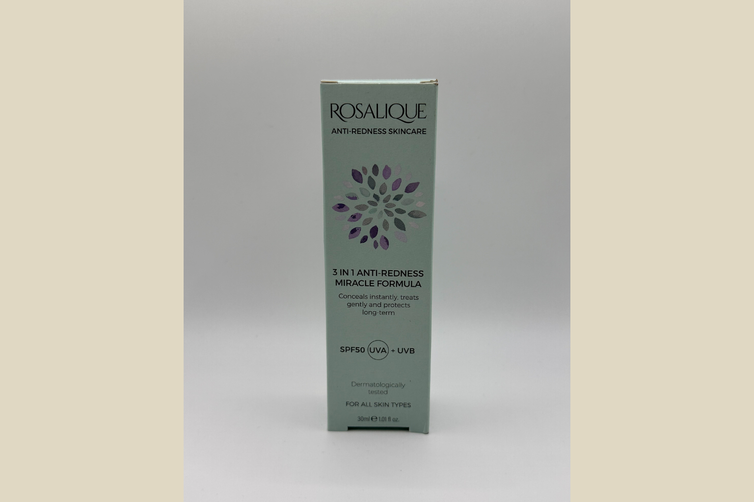 ROSALIQUE 3-i-1 Anti-Redness Miracle Formula SPF50 - 30ml