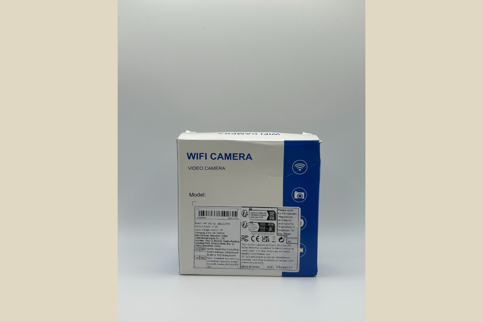WiFi Kamera - Kompakt Overvågningskamera med Tilbehør (Genbrugt)